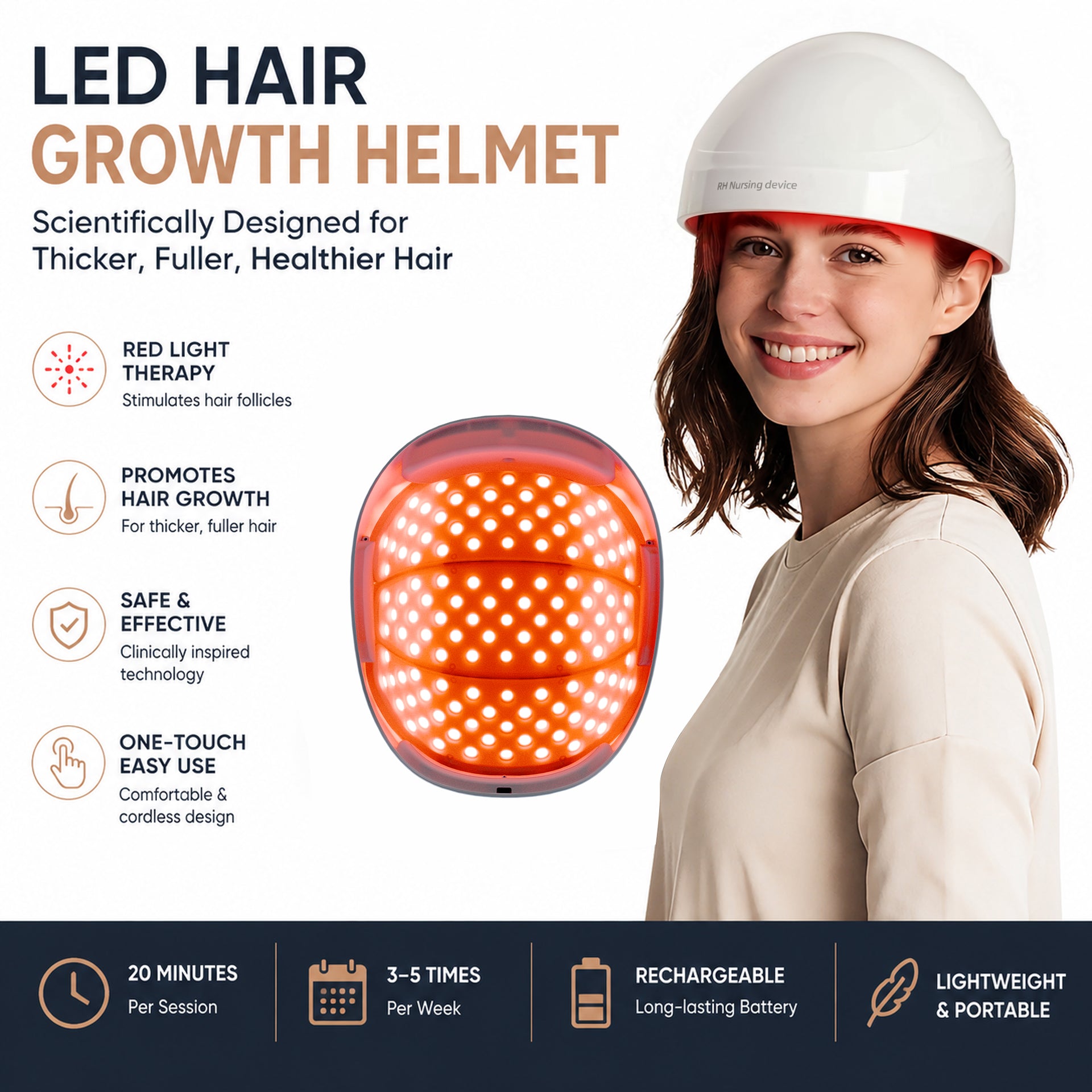 Red Laser Hair Growth Cap
