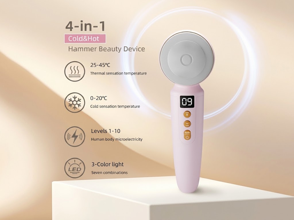 4-IN-1 COLD & HOT HAMMER BEAUTY DEVICE