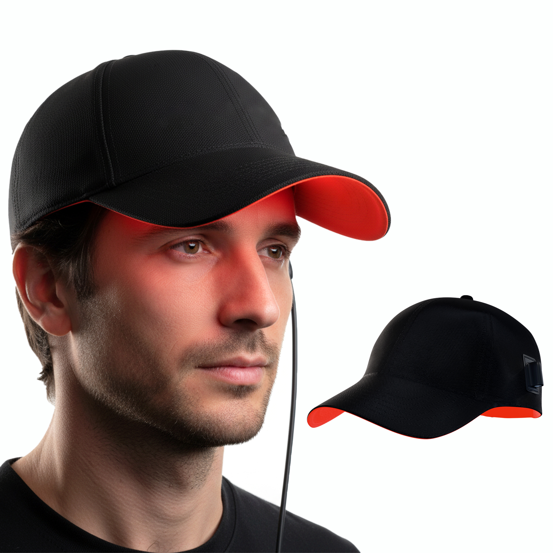 2507 Red Light Fabric Hair Care Cap