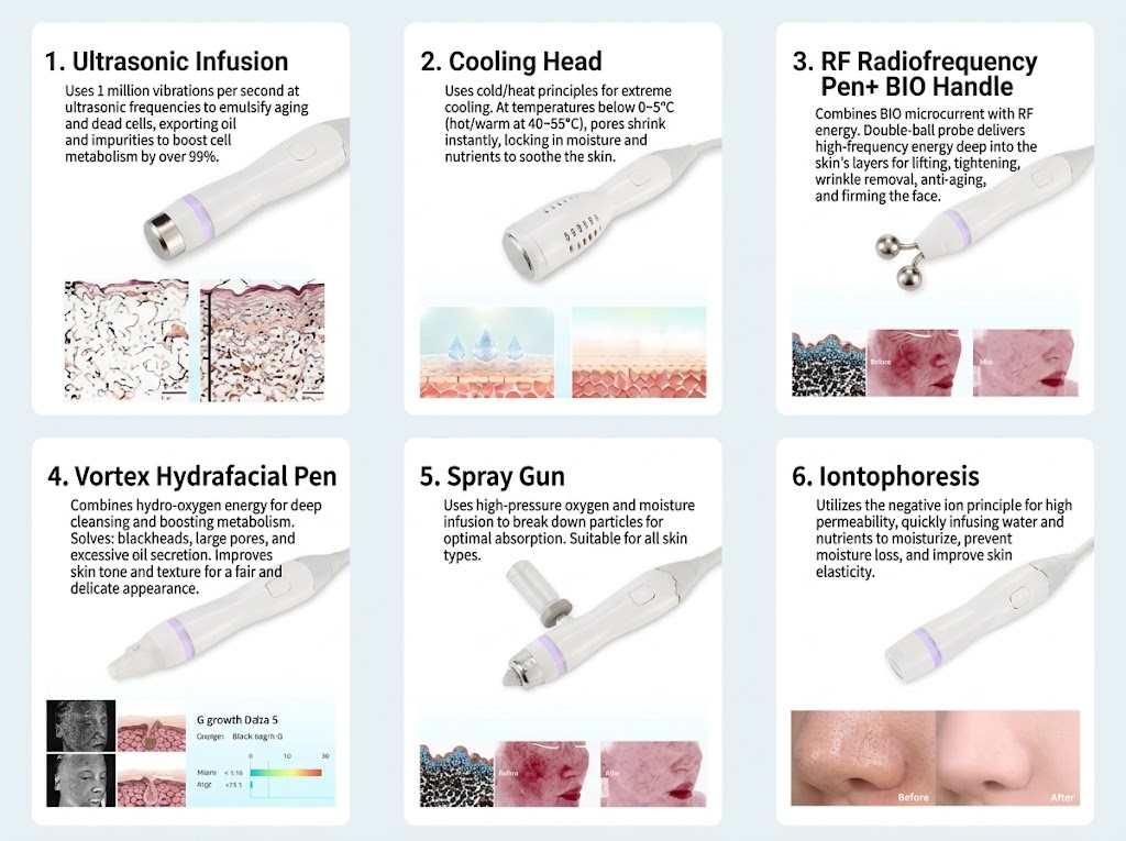 6 Multifunctional Treatment Handles