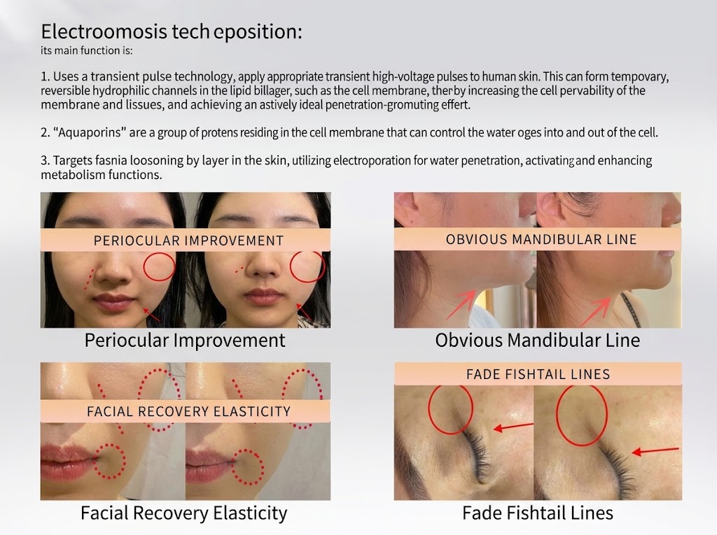 TransDerm-G three-color light settings and operating interface